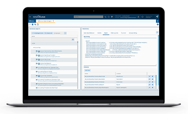 Tool customizing document ERP